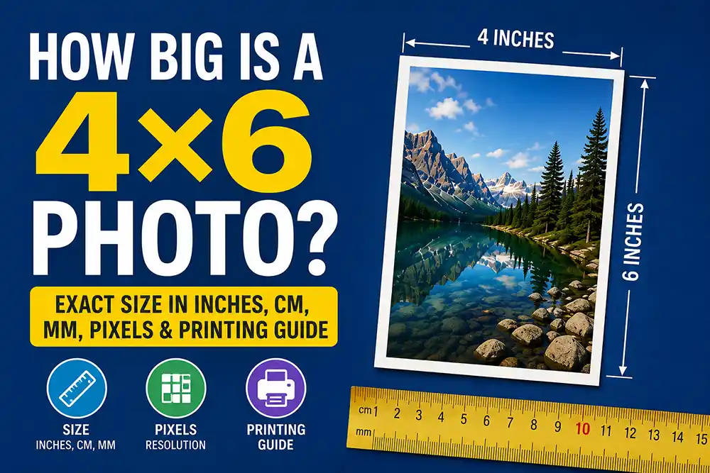 How big is 4×6 photo